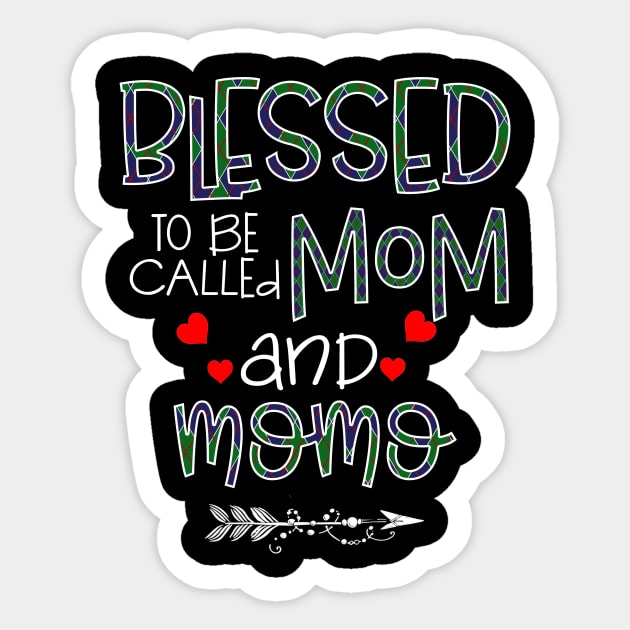 Blessed To be called Mom and momo Sticker by Barnard